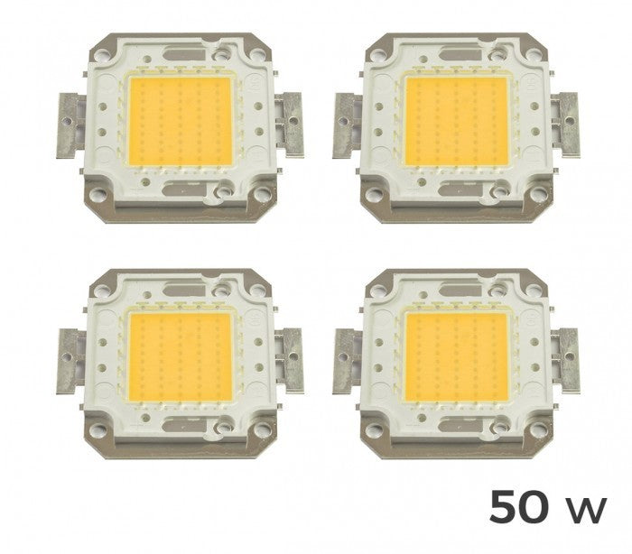 Lot de 4 plaques LED de rechange pour spots lumière blanche chaude 3000k  
