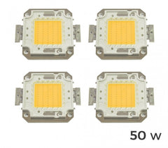 Lot de 4 plaques LED de rechange pour spots lumière blanche chaude 3000k  